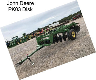 John Deere PK03 Disk