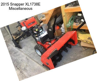 2015 Snapper XL1738E Miscellaneous