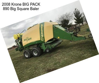 2008 Krone BIG PACK 890 Big Square Baler