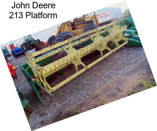 John Deere 213 Platform