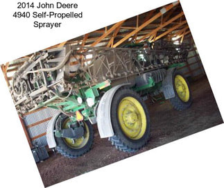 2014 John Deere 4940 Self-Propelled Sprayer