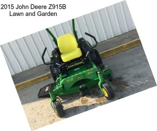 2015 John Deere Z915B Lawn and Garden