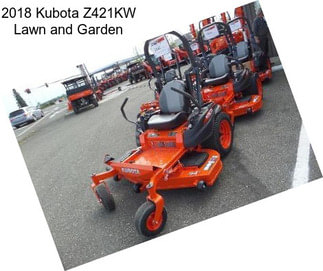 2018 Kubota Z421KW Lawn and Garden