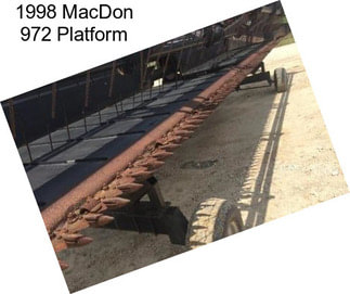 1998 MacDon 972 Platform