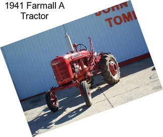 1941 Farmall A Tractor