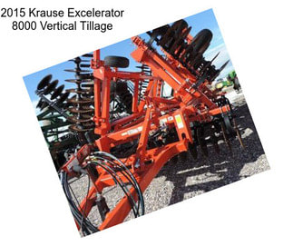 2015 Krause Excelerator 8000 Vertical Tillage