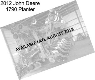 2012 John Deere 1790 Planter