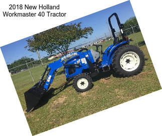2018 New Holland Workmaster 40 Tractor