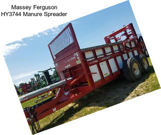 Massey Ferguson HY3744 Manure Spreader