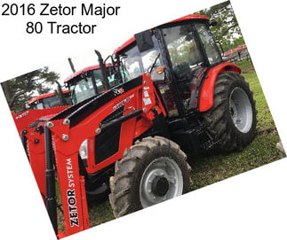 2016 Zetor Major 80 Tractor