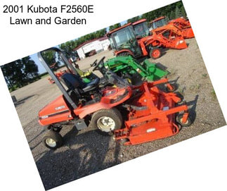 2001 Kubota F2560E Lawn and Garden