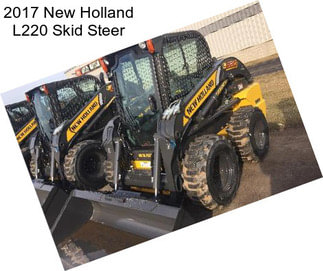 2017 New Holland L220 Skid Steer