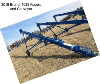 2018 Brandt 1035 Augers and Conveyor