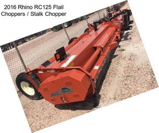 2016 Rhino RC125 Flail Choppers / Stalk Chopper