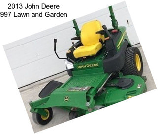 2013 John Deere 997 Lawn and Garden