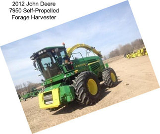 2012 John Deere 7950 Self-Propelled Forage Harvester