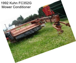 1992 Kuhn FC352G Mower Conditioner