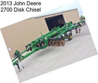 2013 John Deere 2700 Disk Chisel