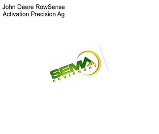 John Deere RowSense Activation Precision Ag