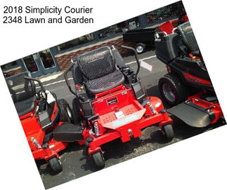 2018 Simplicity Courier 2348 Lawn and Garden