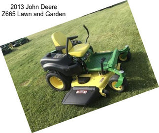 2013 John Deere Z665 Lawn and Garden