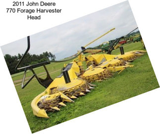 2011 John Deere 770 Forage Harvester Head