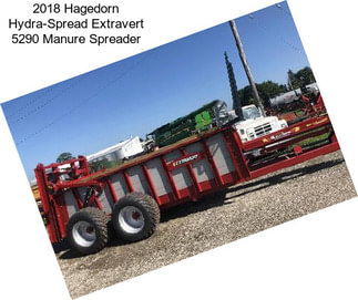 2018 Hagedorn Hydra-Spread Extravert 5290 Manure Spreader