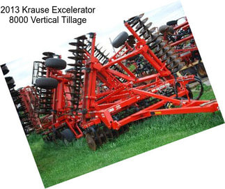 2013 Krause Excelerator 8000 Vertical Tillage