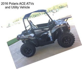 2016 Polaris ACE ATVs and Utility Vehicle