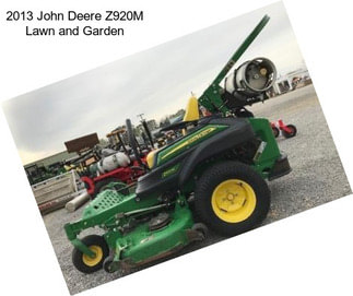 2013 John Deere Z920M Lawn and Garden