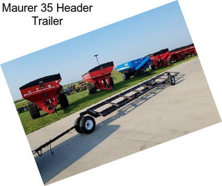 Maurer 35 Header Trailer