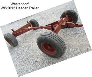Westendorf WW2012 Header Trailer
