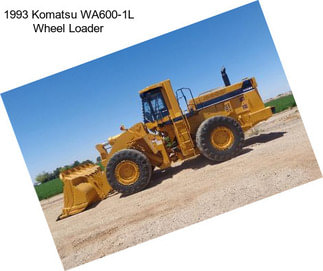 1993 Komatsu WA600-1L Wheel Loader