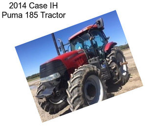 2014 Case IH Puma 185 Tractor