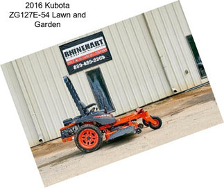 2016 Kubota ZG127E-54 Lawn and Garden