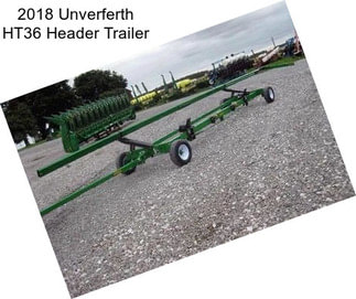 2018 Unverferth HT36 Header Trailer