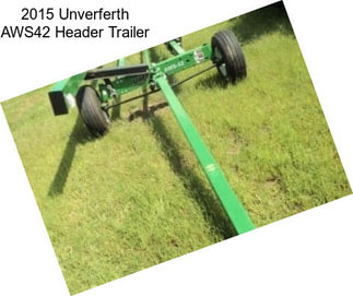 2015 Unverferth AWS42 Header Trailer