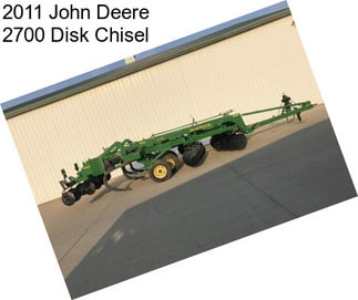 2011 John Deere 2700 Disk Chisel