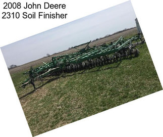 2008 John Deere 2310 Soil Finisher