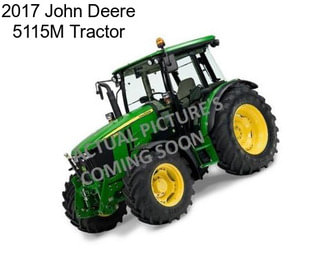 2017 John Deere 5115M Tractor