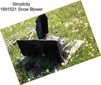 Simplicity 1691521 Snow Blower