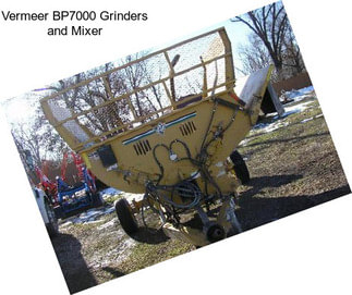 Vermeer BP7000 Grinders and Mixer