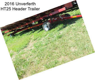 2016 Unverferth HT25 Header Trailer