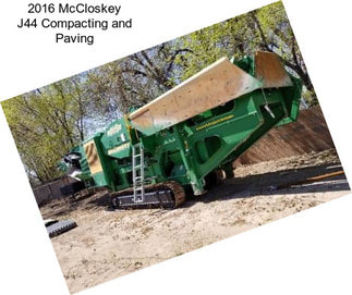 2016 McCloskey J44 Compacting and Paving