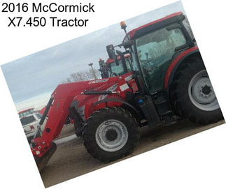 2016 McCormick X7.450 Tractor