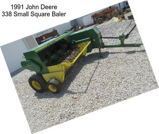 1991 John Deere 338 Small Square Baler