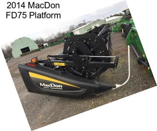 2014 MacDon FD75 Platform