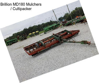 Brillion MD180 Mulchers / Cultipacker