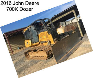 2016 John Deere 700K Dozer