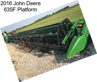 2016 John Deere 635F Platform